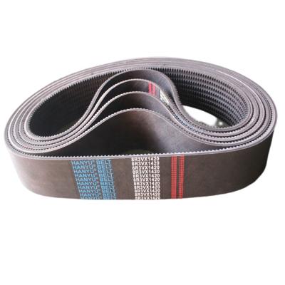 China 8 Band Automotive Raw Edge Jointed Durable Agricultural Industrial Wide Belt V Belt Teeth V Belt Rubber Combination for sale