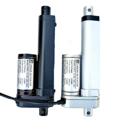 China Diy Small Electric Cylinder Actuator 12v 24v 50mm 500mm Totally Enclosed Industrial 1000mm Electric Linear Actuator for sale