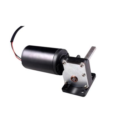 China Manufacturer Electric High Torque DC Motor 12V 500W DC Worm Gear Motor Totally Enclosed for sale