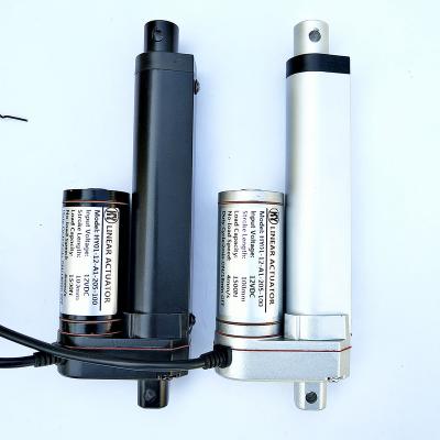 China 50-1000mm Stroke 12V 24V Electrico DC Motor Drip Proof 1000N Push Rod Electric Linear Actuator for sale