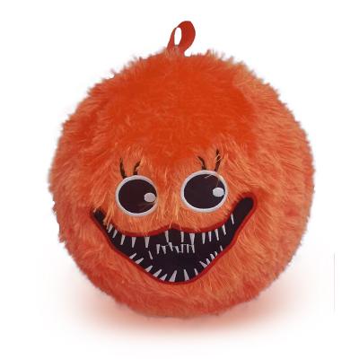 China Toy FUZZY Inflatable PURPLE BALL Monster Doll Kids Halloween Horror Scary Toys for sale