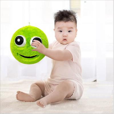 China Indoor and Outdoor Activity Hot Selling Soft Furry Plush Bouncing Toy Balls Hand Catching Ball Toy for sale