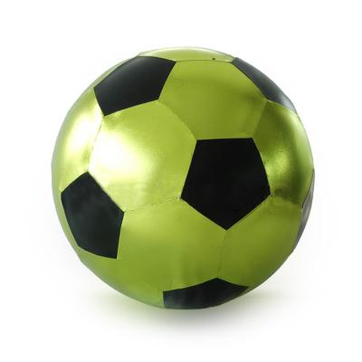 China Toy Hot Sale Inflatable Colorful PVC Cloth Ball Inflatable Glossy Soccer Ball For Gift And Promotion for sale