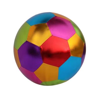 China Inflatable Toy Metallic Fabric Bouncing Inflatable Toy Balls Purple Gold And Green for sale