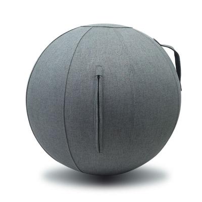 China Yoga Exercises Good Quality Cotton Canvas Cover Yoga Gym Amazon Double Layer Ball Resting Ball Chair With Handle for sale