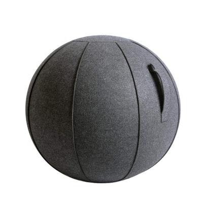 China Custom Logo Explosion Proof Inflatable Stability Massage Ball Exercise Balls Durable Thickened Round With Cover for sale