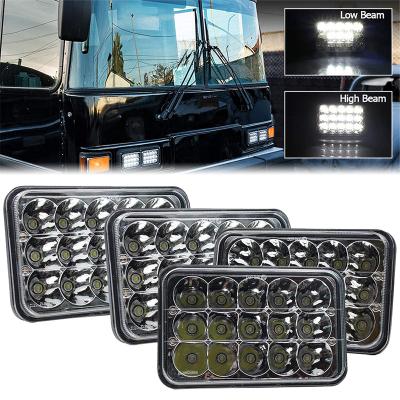 China The High Quality High Low Beam Waterproof Off Road Rectangular Car 4x6 LED Truck Headlight etc. led headlights for Van truck for sale