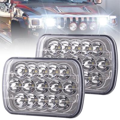 China High Quality Off Road Truck etc Rectangular Headlight Waterproof 5x6 Dot Truck Approved 5x7 LED High Low Beam 5x7 led headlights for sale