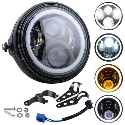 China motorbike etc. Off Road Truck Round 7 Inches High Low Beam DRL LED Headlights Led Headlamp With Housing Bucket For Truck Motorcycles for sale