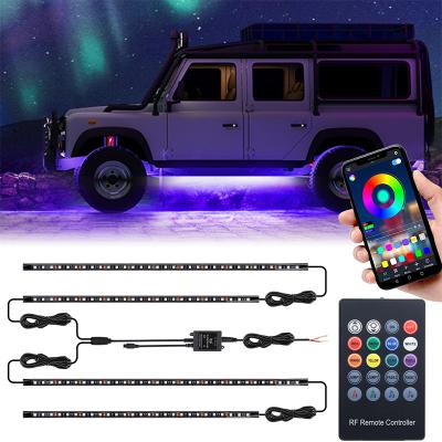 China For All APP Outdoor Radio RGB Car Light Car Colors LED Car Underglow LED Remote Control Lights for sale