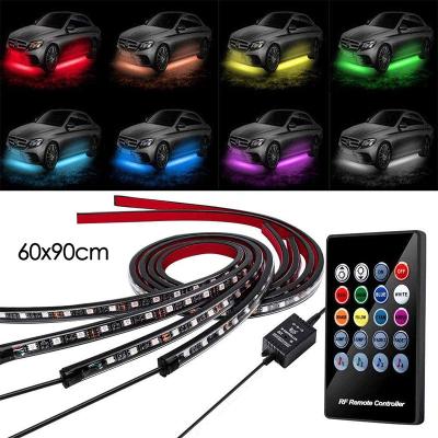 China For All Cars Underbody RGB Exterior Light Car LED Colors Wireless Remote Control Underglow LED Lights for sale