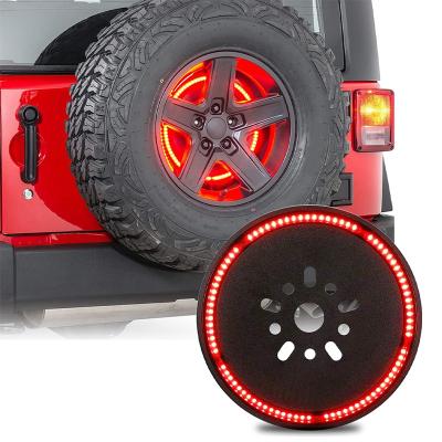 China For All Cars 12V Car LED Rear Wheel Light RGB Tire Brake Light LED Accent Neon Strip Lights for sale