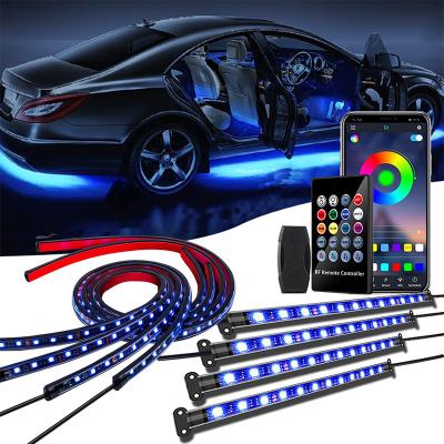 China For All Cars Car Exterior and Interior Neon Car LED Accent Lights Car Strip Lights RGB Underglow Lights Kit for sale