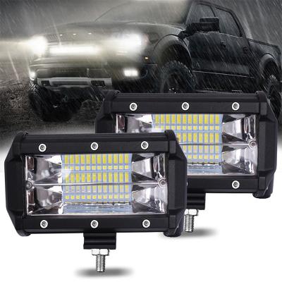 China Ship etc. Inch Pod 72W LED Light Bar 6500k Aurora LED Light Bar 5 Car Off Road Truck Motorcycle For Car Jeep Off Road Truck Boat for sale