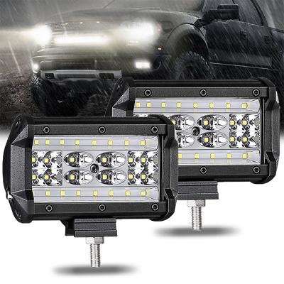 China High Quality 5 Inch 72W LED Offroad LED Light Bar Truck Boat etc. Car Off Road Truck Motorcycle Work Light Bar for sale