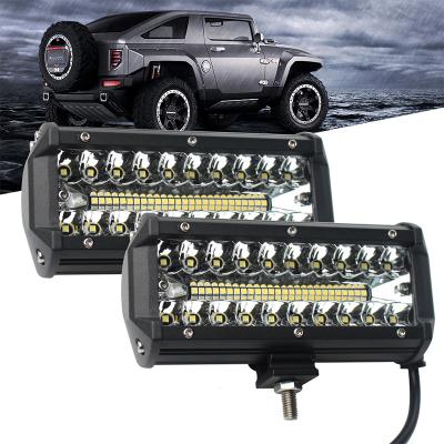 China Widely applied in different kinds of aurora LED of vehicles etc. Working Super Bright 6500k 7Inch LED Light Bars Off Road Lights 4x4 for sale