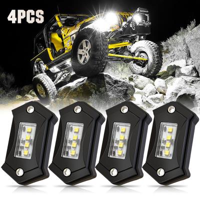 China The boat etc. 4x4 Off Road Truck ATV UTV RZR Motorcycle Offroad Underglow Lights Underbody Led Rock Light Aurora Led Rock Lights White For Truck Car for sale