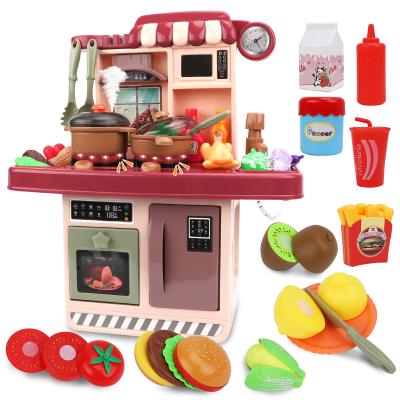 China New Educational Eco-friendly Non-Toxic Plastic DIY Pretend Cooking Play Set Kitchen Toys for sale