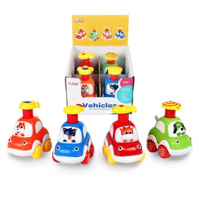 China Friction Toy Goilbaby Cute ABS Cartoon Plastic Baby Toys Friction Diecast Car Toy Vehicle for sale