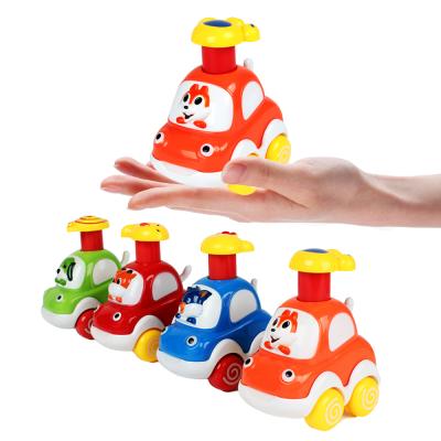 China Cute Friction Toy HUNKII ABS Plastic Cartoon Baby Toys Car Friction Diecast Toy Vehicle for sale