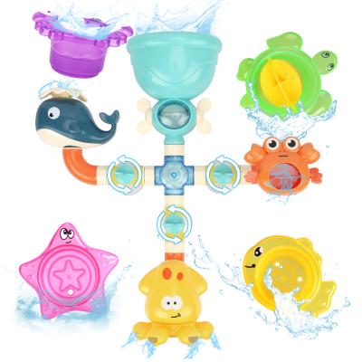 China Bath Toy Baby Bath Toys for Toddlers Kids 3 4 5 Years Old 15PCS Early Educational Animal Collect Toy Set with Stacking Cups for Babies for sale