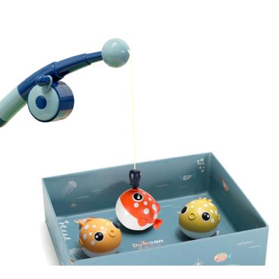 China Fishing Game Baby Bathing Fishing Toys Bathroom Fishing Music Parent-child Interaction Toys for sale