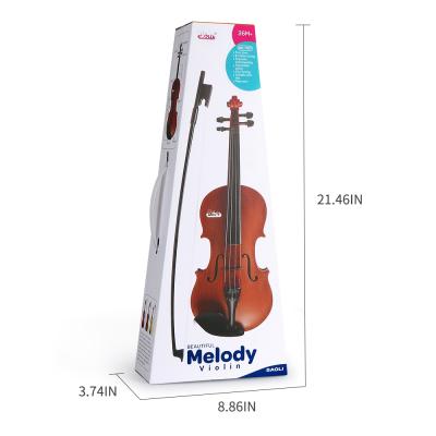 China Mini Vionlin 1/4 Violin Children Musical Instrument Educational Toys Cartoon Plastic Sensitive Toy for sale