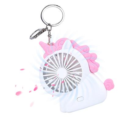 China Pendant With Key Chain Mini Keychain Lanyard Fan Cute Usb Summer Creative Filling Fan For Student for sale