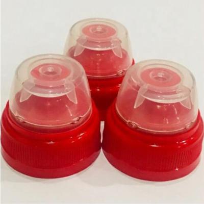 China Plastic Bottles 28mm 30mm 38mm PP HDPE Flip Top Sports Spill Proof Drinking Water Bottle Cap And Closure for sale