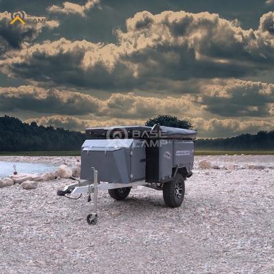 China Aussie Caravan Pop Lightweight High Quality Australian Offroad Trailer Camper Tent Trailer With Storage Bags for sale