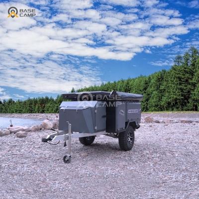 China Lightweight Design Luxury Cheap Camper Trailer Aluminum Folding Trailer Camper Utility Camp With Fridge for sale