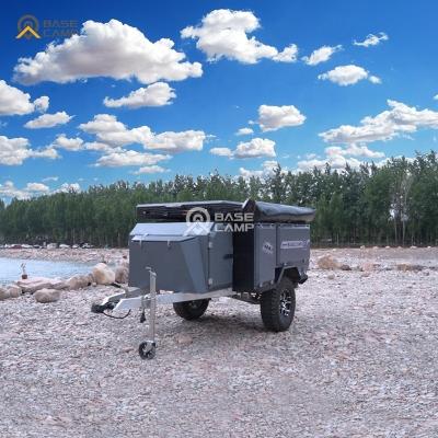 China Lightweight design luxury cheap camper trailer aluminum folding trailer camper utility camp with fridge rv rv for sale