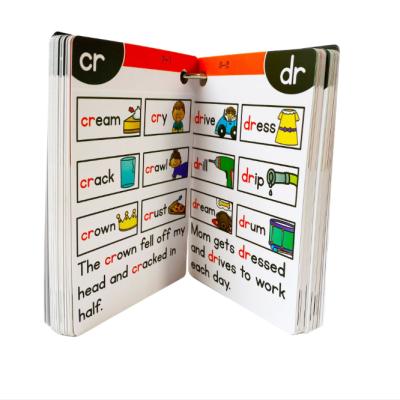 China paper & Cardboard 112 Groups Of Phrase Cards English Natural Spelling Flash Cards For Early Study for sale