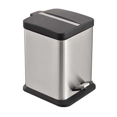 Cina Inox lixeira de pia waste bin viable pedal bin stainless steel in vendita