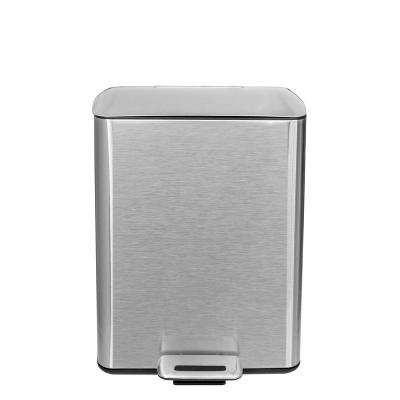 Cina Large Size 20L / 30L Sustainable Recycle Bin Kitchen Bathroom Stainless Steel Foldable Pedal Bin Eco - Friendly Recycle Bin in vendita