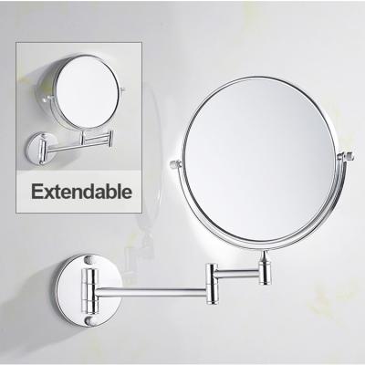 Cina Double Arm Extend Hot Sale 360 ​​Degree Rotate Stainless Steel Frame Wall Mirror 5l Wall Magnifying Mirror in vendita