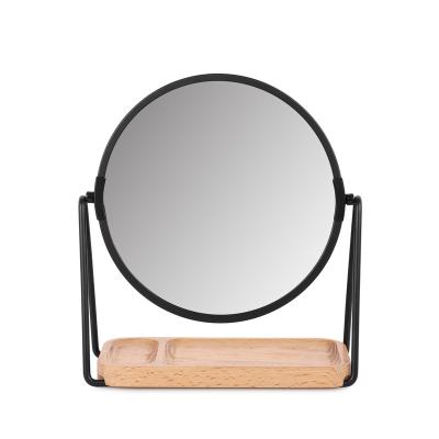 Κίνα Hot Selling Latest Design Makeup Mirror Black Frame Mirror Storage Metal Metal Standup Mirror For Makeup προς πώληση