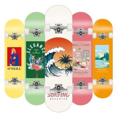 China High Quality Hard Wheels Skateboard Youth Freestyle Skateboard Deck High Quality Hard Wheels Skateboard for sale