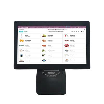 China 15.6 Inch All In One Windows Touch Screen POS Terminal With 64G Thermal Printer for sale