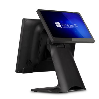 China Best Seller POS System All In One With Touch Screen / Dual Screen Windows POS For Retail Restaurant System 15.6 Inch LCD for sale