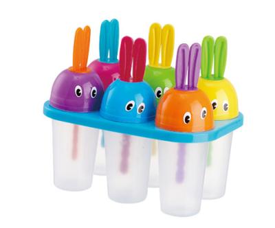 China Popsicle molds ice pop maker ice tray tupperware quanitty 6 pieces for sale