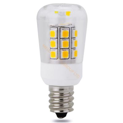 China Indoor Using Good Quality Ceramic 2.5W ST26 E14 Led Fridge Bulb 1W 2W 3W E12 E17 G9 Fridge Candle Light Dimmable 24V 10-30V Blink Free for sale