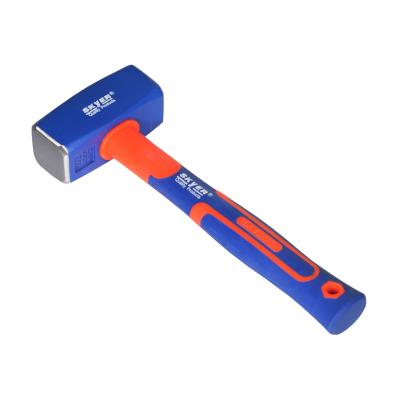 Κίνα Stone hammer 45# carbon steel, drop forged, heat treated, 65% fiberglass handle stoning hammers προς πώληση