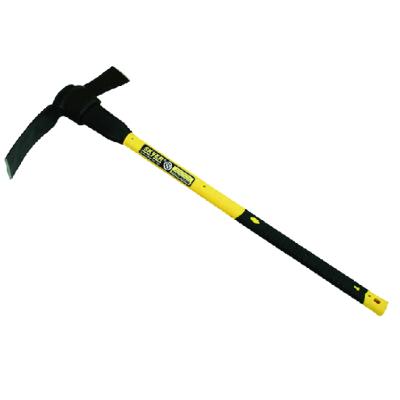 China Agriculture Garden Cultivating Steel Pickaxe Fiberglass Handle Mattock Pickaxe Head zu verkaufen