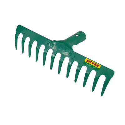 中国 Garden Rake 4MM 14 POWDER COATED STEEL RAKE HEAD 販売のため