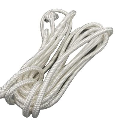 China Factory supply 8mm solid color polyester cheap durable wholesale white high tensile braided rope for sale