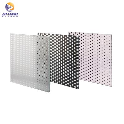 China Yard 5mm 6mm 8mm silk screen ceramic frit glass for facade and curtain wall with customized sizes and pattern for sale