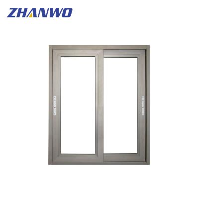 China Sliding Aluminum Alloy Sliding Window Sound Proof Insulated Glass Window for sale