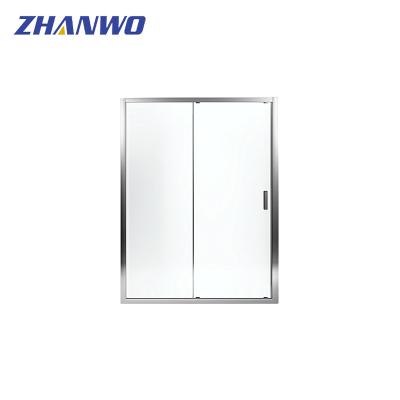 China 304 Modern Stainless Steel Hardware 8mm Tempered Glass Bathroom Shower Door for sale