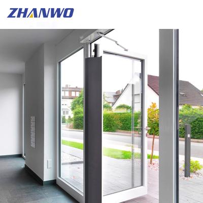 China Waterproof Indoor Hotel Swing Bathroom Swing Door Customization Aluminum Casement Exterior Doors for sale